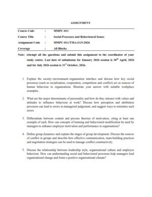 IGNOU MMPC-011 Solved Assignment 2026 English Medium