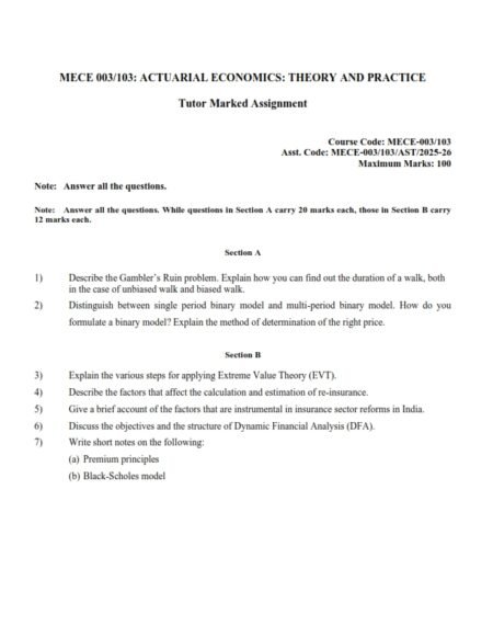 IGNOU MECE-003 Solved Assignment 2025-26 English Medium