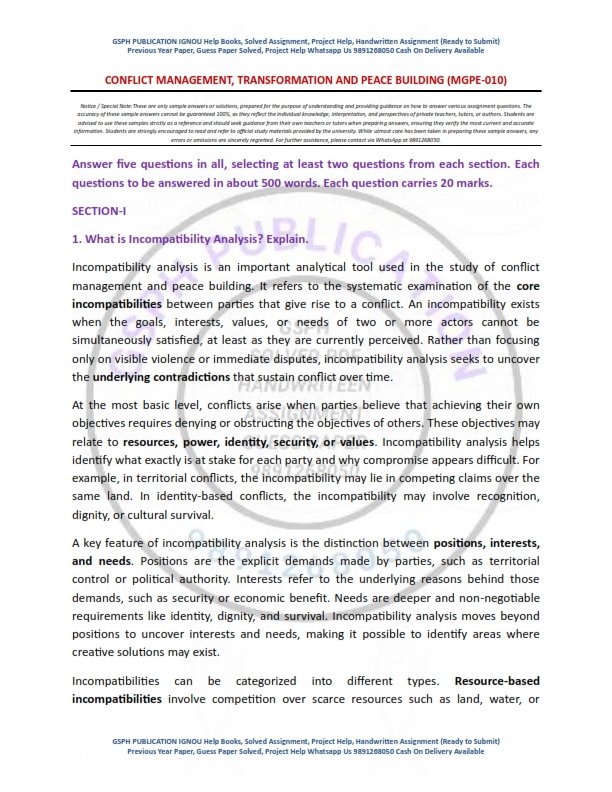 IGNOU MGPE-010 Solved Assignment 2025-26 English Medium - Image 2