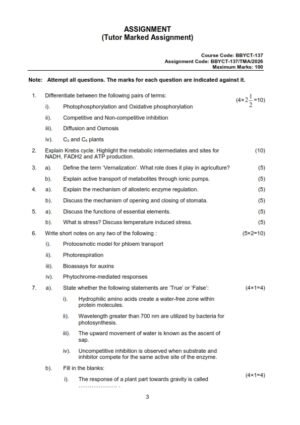 IGNOU BBYCT-137 Solved Assignment 2026 English Medium