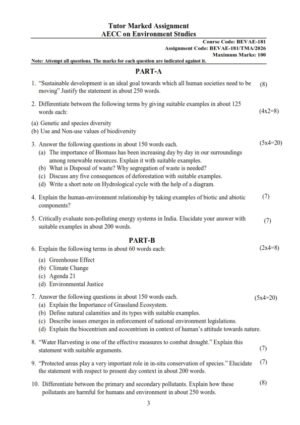 IGNOU BEVAE-181 Solved Assignment 2025-26 English Medium