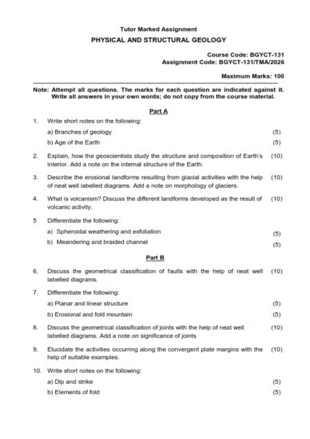 IGNOU BZYCT-131 Solved Assignment 2026 English Medium
