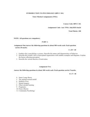 IGNOU BPCC-101 Solved Assignment 2025-26 English Medium