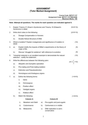 IGNOU BZYCT-137 Solved Assignment 2026 English Medium