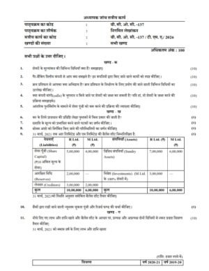IGNOU BCOC-137 Solved Assignment 2026 Hindi Medium