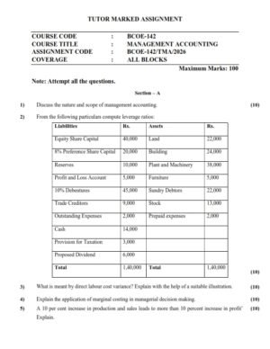 IGNOU BCOE-142 Solved Assignment 2026 English Medium