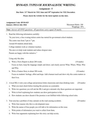 IGNOU BNM-025 Solved Assignment 2026 English Medium