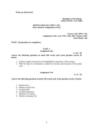 IGNOU BPCC-102 Solved Assignment 2025-26 English Medium