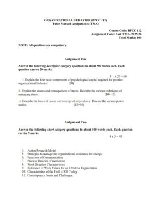 IGNOU BPCC-112 Solved Assignment 2025-26 English Medium