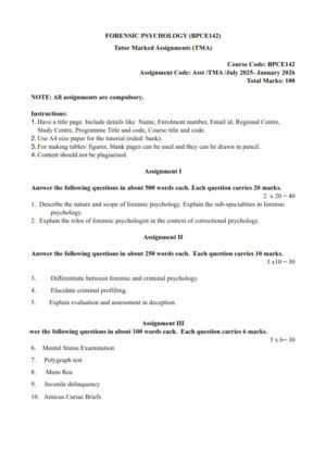 IGNOU BPCE-142 Solved Assignment 2025-26 English Medium