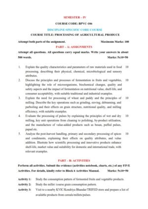 IGNOU BPVC-106 Solved Assignment 2025-26 English Medium