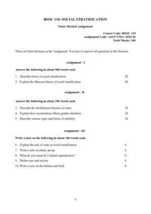 IGNOU BSOC-110 Solved Assignment 2025-26 English Medium