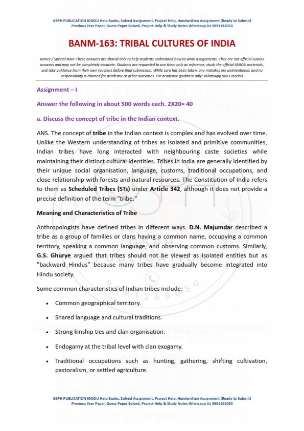 IGNOU BANM-163 Solved Assignment Jan-2026 English Medium - Image 2