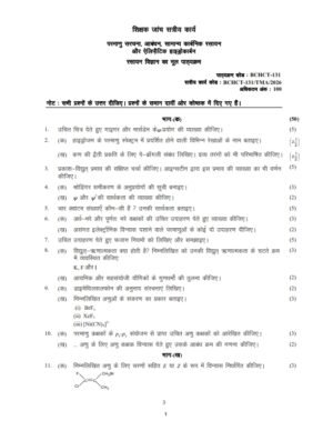IGNOU BCHCT-131 Solved Assignment 2026 Hindi Medium