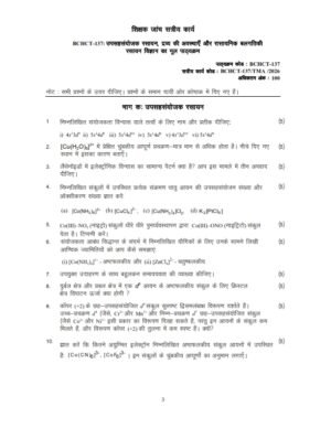 IGNOU BCHCT-137 Solved Assignment 2026 Hindi Medium