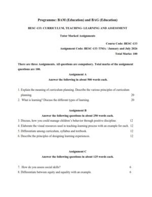IGNOU BESC-133 Solved Assignment 2026 English Medium