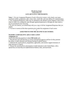 IGNOU MAE-003 Solved Assignment 2026 English Medium