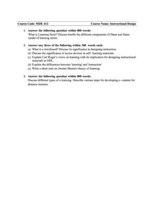 IGNOU MDE-412 Solved Assignment 2026 English Medium