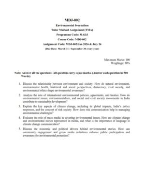 IGNOU MDJ-002 Solved Assignment 2026 English Medium
