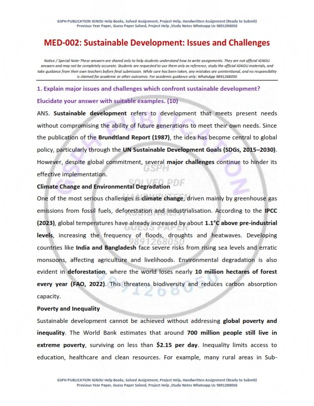 IGNOU MED-02 Solved Assignment 2025-26 English Medium - Image 2