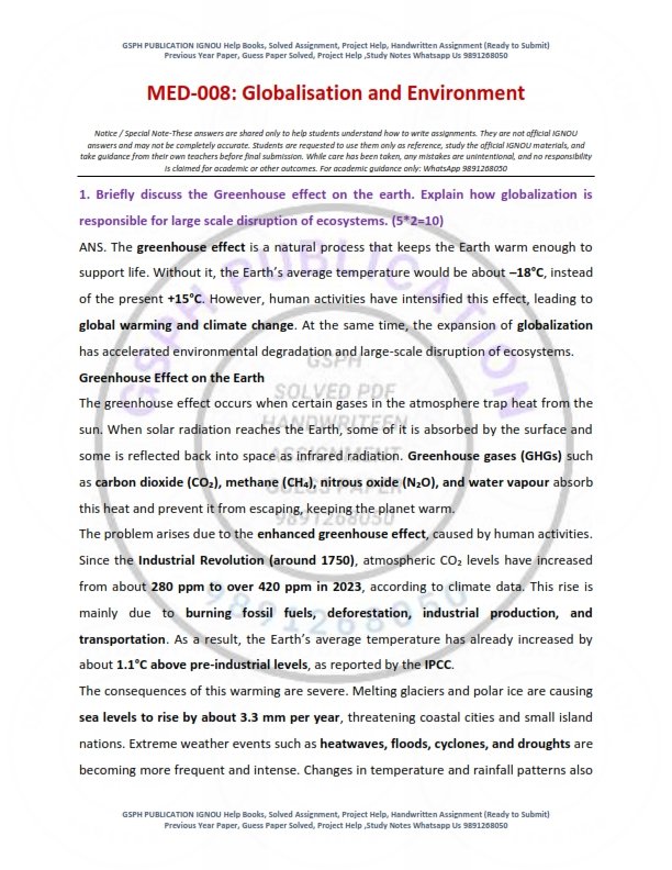 IGNOU MED-08 Solved Assignment 2025-26 English Medium