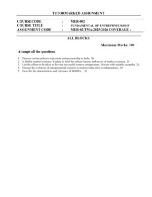 IGNOU MER-002 Solved Assignment 2025-26 English Medium