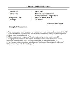 IGNOU MER-004 Solved Assignment 2025-26 English Medium
