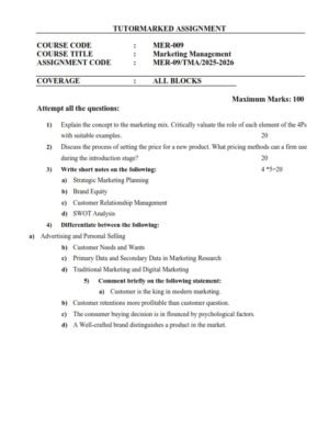 IGNOU MER-009 Solved Assignment 2025-26 English Medium