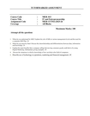 IGNOU MER-013 Solved Assignment 2025-26 English Medium
