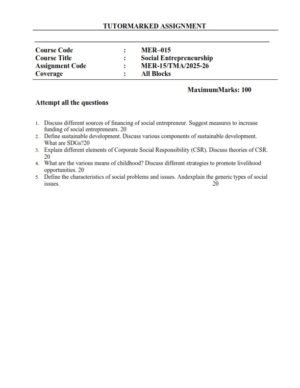 IGNOU MER-015 Solved Assignment 2025-26 English Medium
