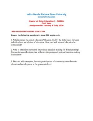 IGNOU MES-011 Solved Assignment 2026 English Medium