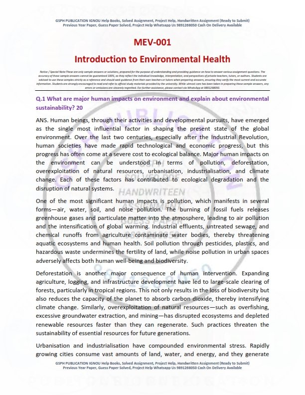 IGNOU MEV-001 Solved Assignment July-2025 English Medium - Image 2