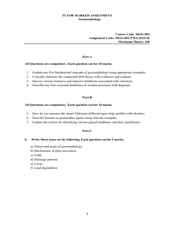 IGNOU MGG-02 Solved Assignment 2025-26 English Medium