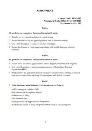 IGNOU MGG-012 Solved Assignment 2025-26 English Medium