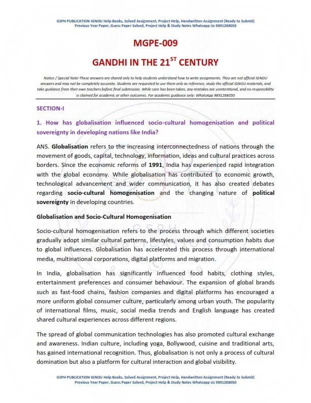 IGNOU MGPE-009 Solved Assignment 2025-26 English Medium - Image 2