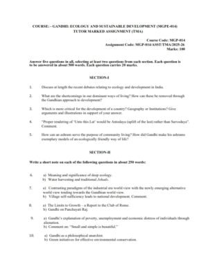 IGNOU MGPE-014 Solved Assignment 2025-26 English Medium