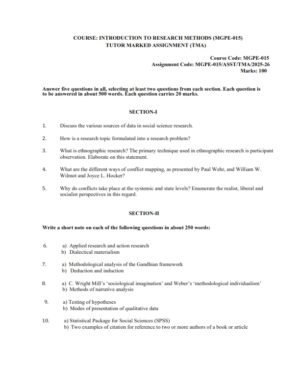 IGNOU MGPE-015 Solved Assignment 2025-26 English Medium