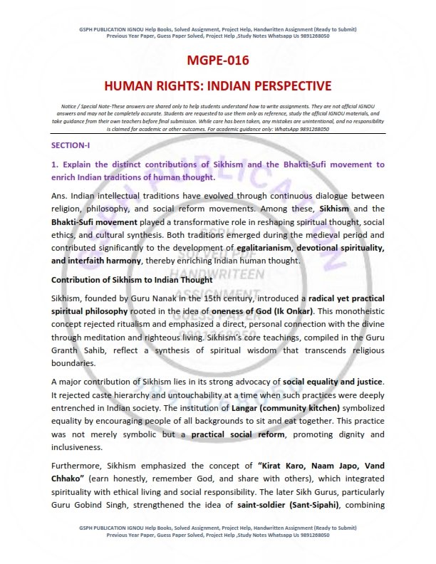 IGNOU MGPE-016 Solved Assignment 2025-26 English Medium - Image 2