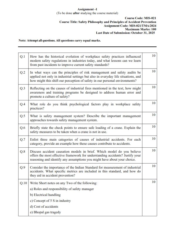 IGNOU MIS-021 Solved Assignment July-2025 English Medium