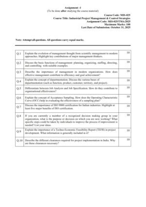 IGNOU MIS-025 Solved Assignment July-2025 English Medium