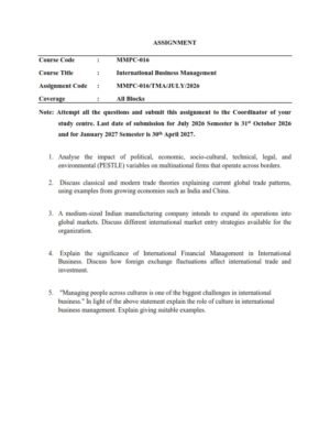 IGNOU MMPC-016 Solved Assignment 2026-27 English Medium