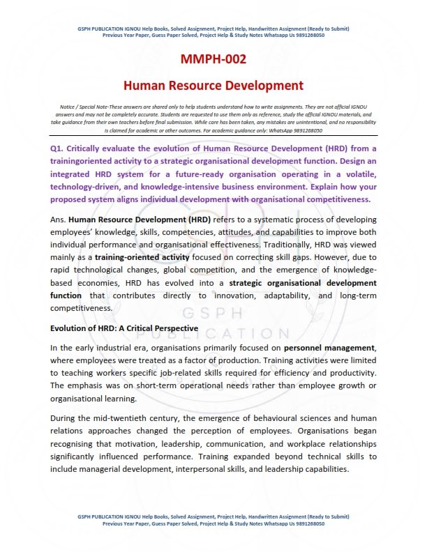 IGNOU MMPH-02 Solved Assignment 2026-27 English Medium - Image 2