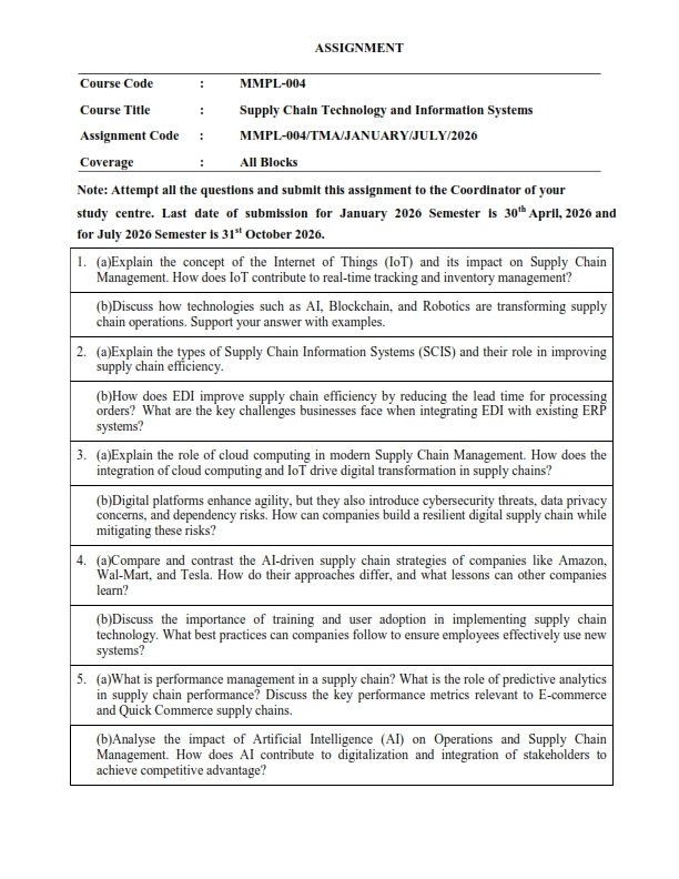 IGNOU MMPL-004 Solved Assignment 2026 English Medium
