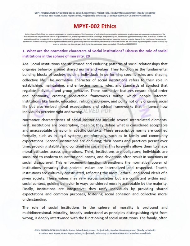 IGNOU MPYE-02 Solved Assignment 2025-26 English Medium - Image 3