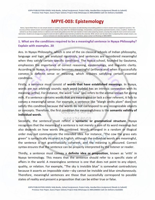 IGNOU MPYE-03 Solved Assignment 2025-26 English Medium - Image 3