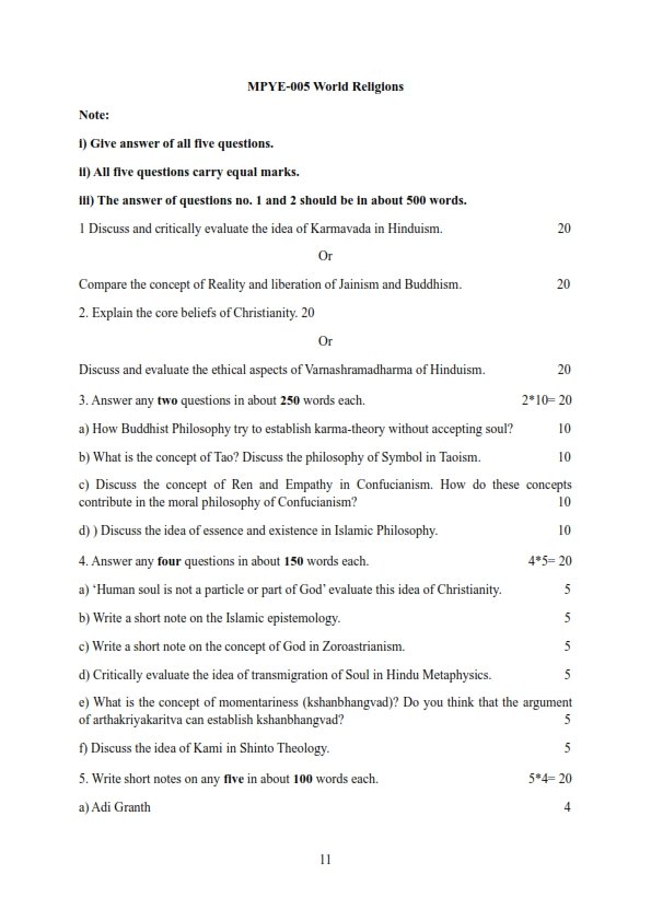 IGNOU MPYE-05 Solved Assignment 2025-26 English Medium