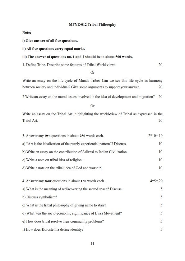 IGNOU MPYE-012 Solved Assignment 2025-26 English Medium