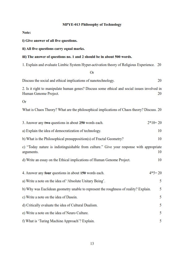IGNOU MPYE-013 Solved Assignment 2025-26 English Medium