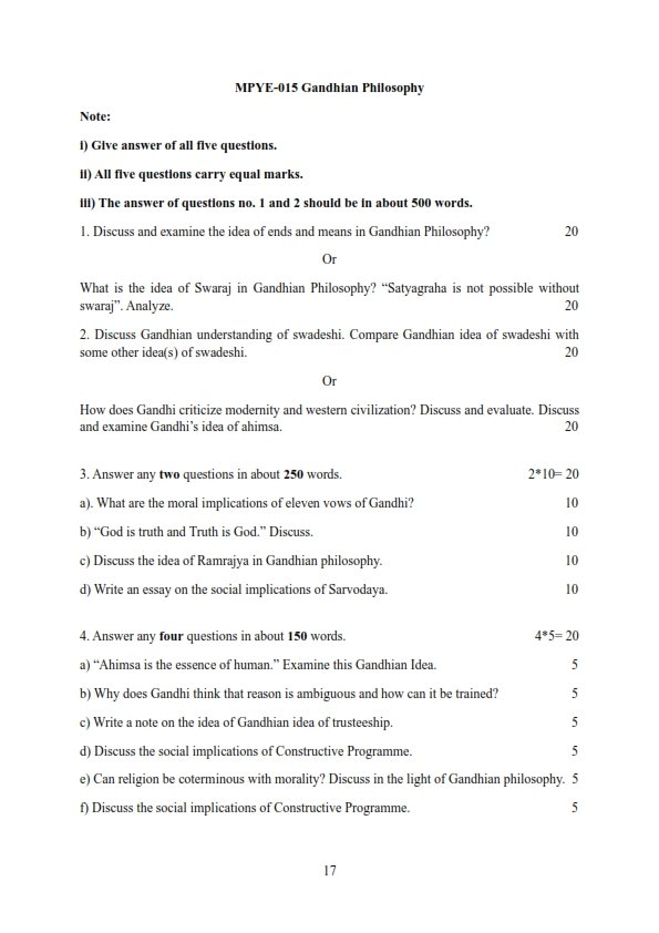 IGNOU MPYE-015 Solved Assignment 2025-26 English Medium