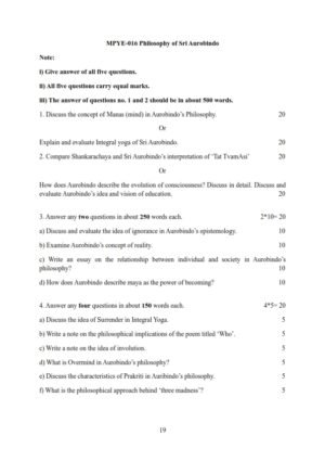 IGNOU MPYE-016 Solved Assignment 2025-26 English Medium